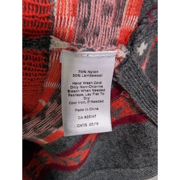 Talbots Crew Neck Soft Aztec Geometric Print Lambs Wool blend Sweater Small 112 - Picture 5 of 7